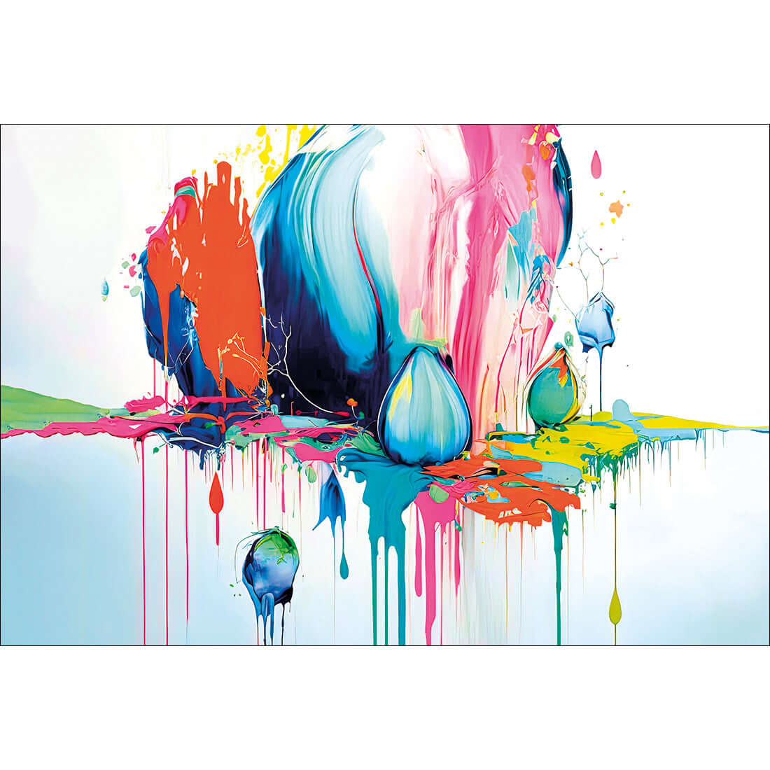 Paint Drip Buds (Rectangle) - Wall Art Designs - WB_100216_AR_H WAD_CP - MPY - 260 - M - S - S_45x30_NONE