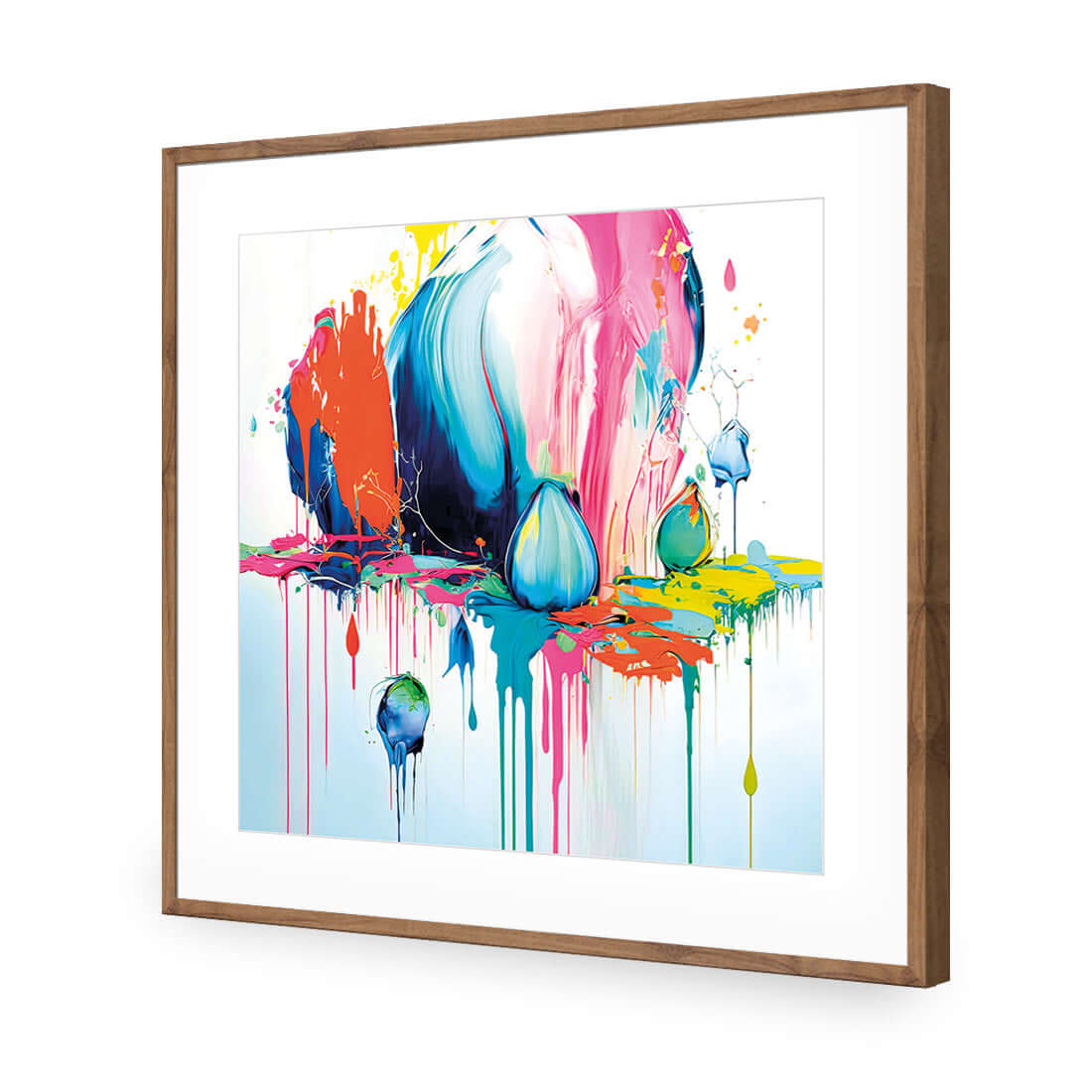 Paint Drip Buds (Square) - Wall Art Designs - WB_100216_AS_Q WAD_AP - 030 - MAT_37x37_S - 2538 - NAT