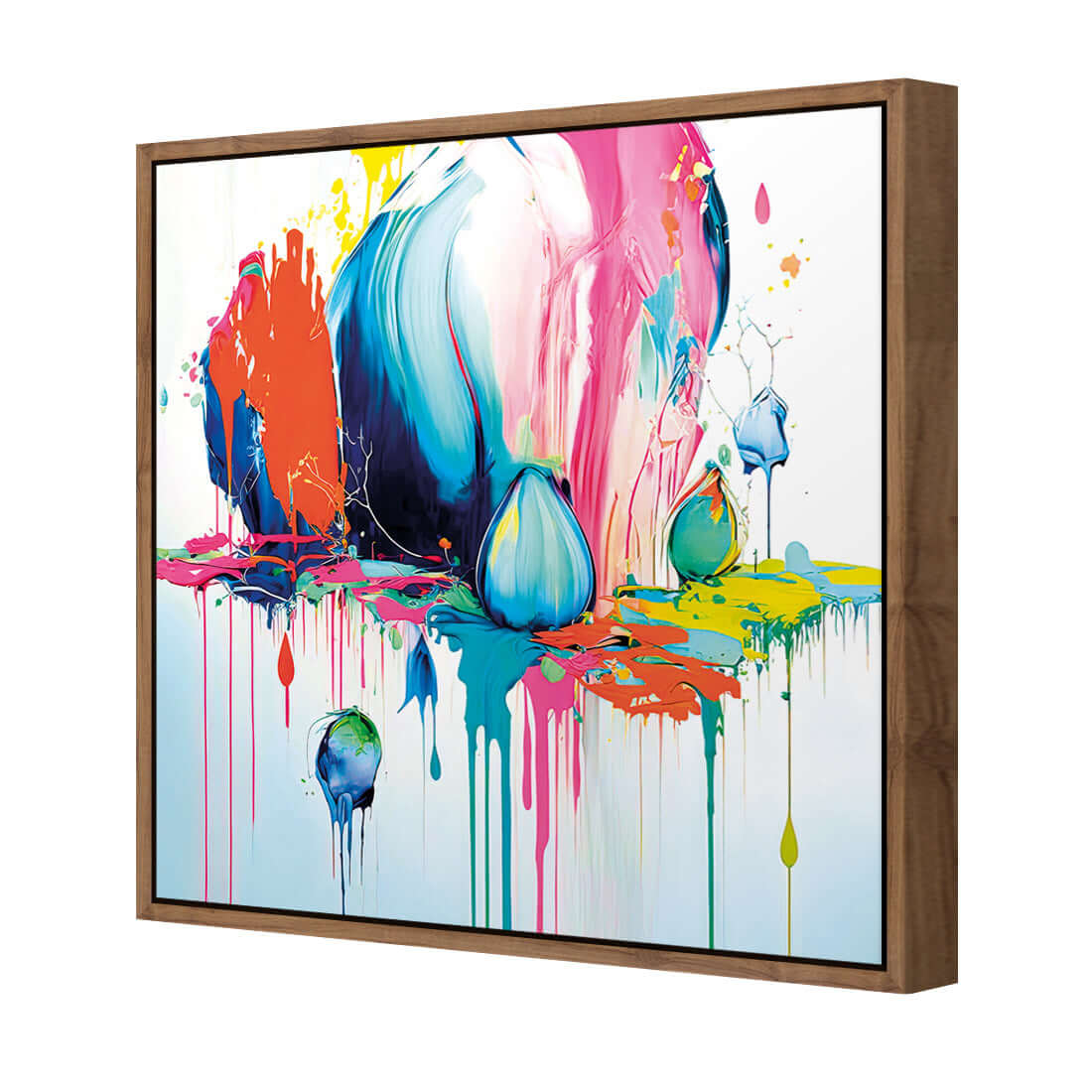 Paint Drip Buds (Square) - Wall Art Designs - WB_100216_AS_Q WAD_CP - MPY - 260 - M - S - S_37x37_S - 1550 - NAT