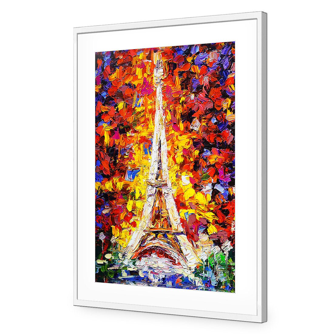 Painted Eiffel Tower - Wall Art Designs - 723_AR_V WAD_AP - 030 - MAT_45x30_S - 2538 - WHT