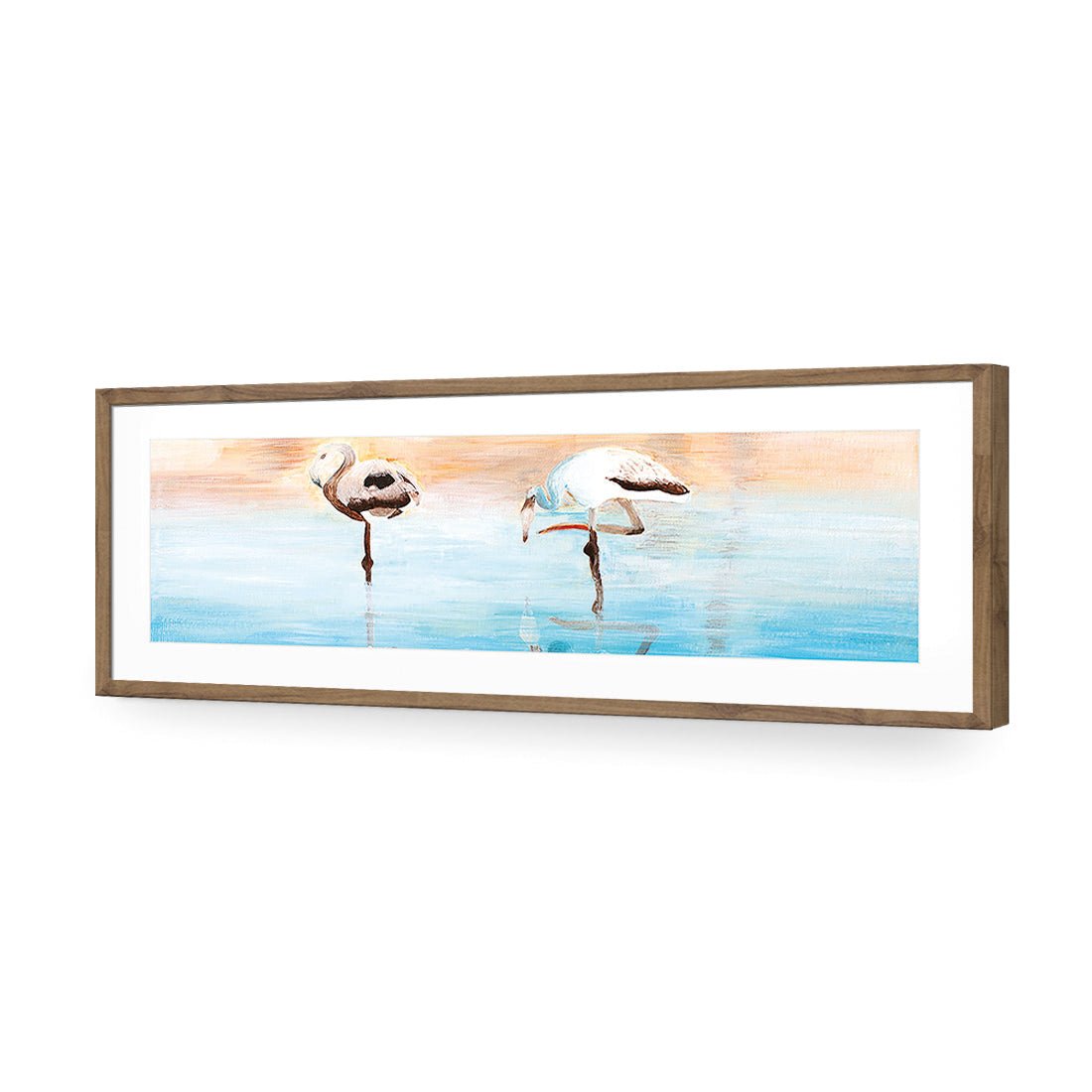 Painted Flamingoes (long) - Wall Art Designs - 1514_AL_H WAD_AP - 030 - MAT_90x30_S - 2538 - NAT