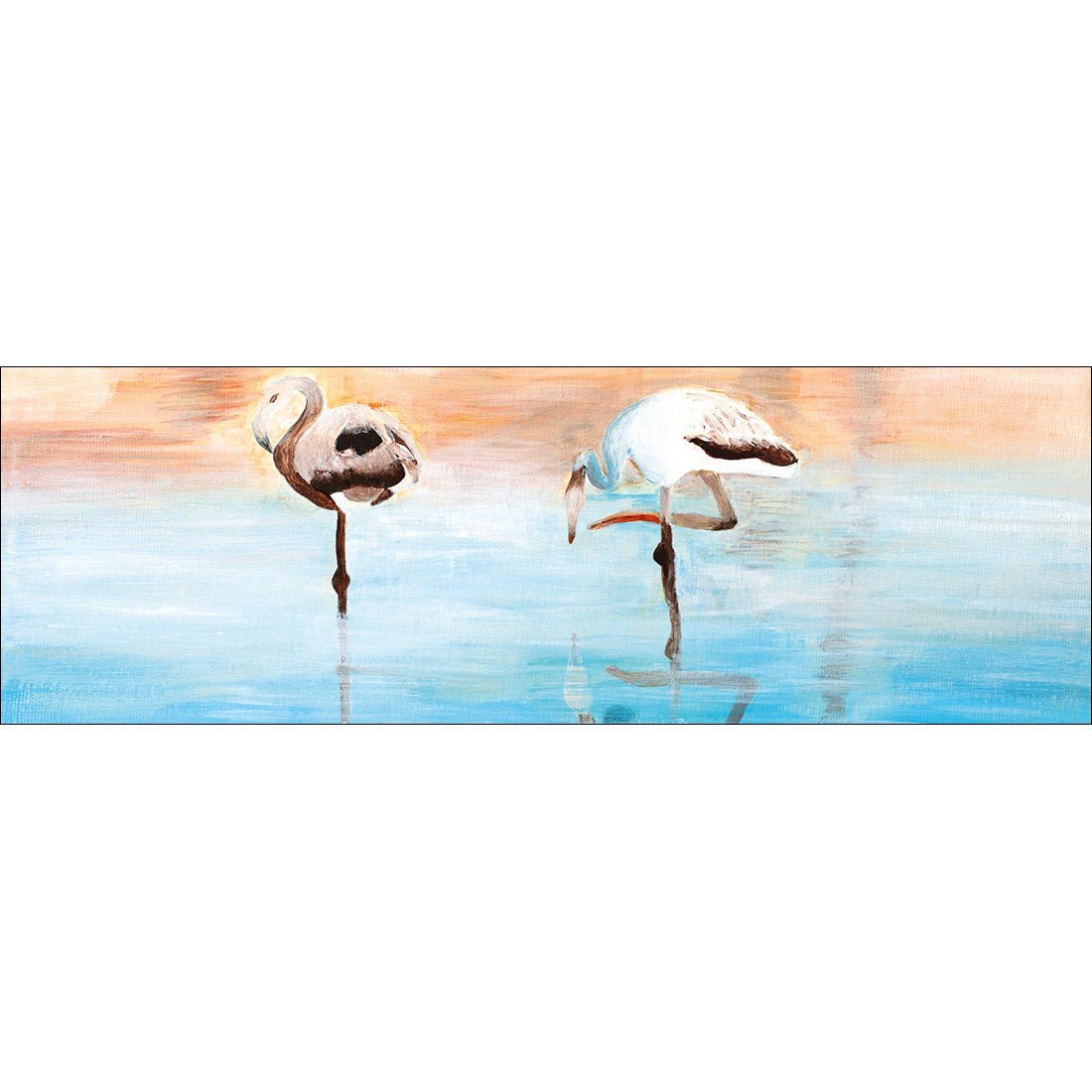 Painted Flamingoes (long) - Wall Art Designs - 1514_AL_H WAD_CP - MPY - 260 - M - S - S_60x20_NONE