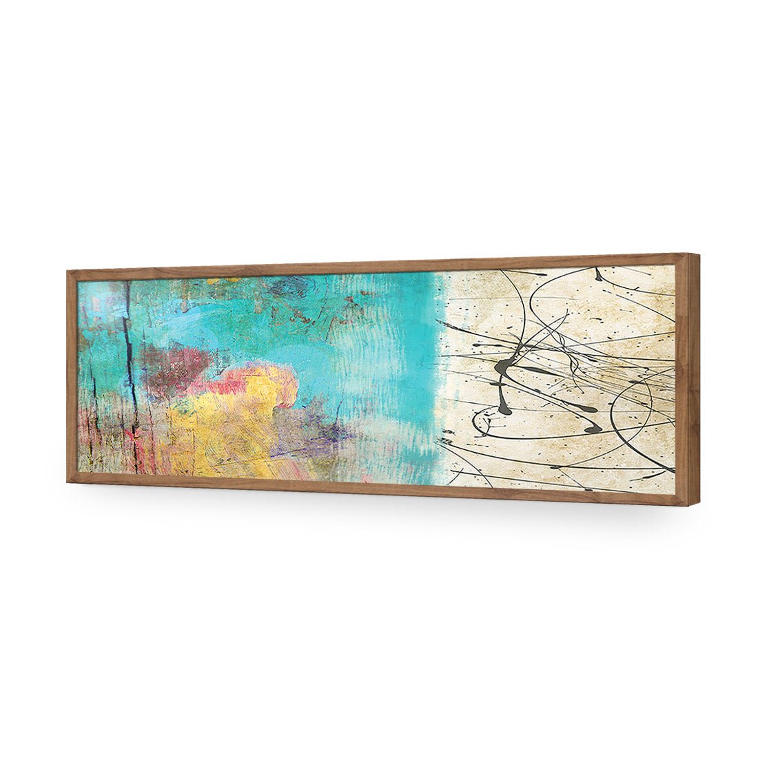 Painted Grunge Splatter (long) - Wall Art Designs - 1537_AL_H WAD_AP - 030 - EDG_90x30_S - 2538 - NAT