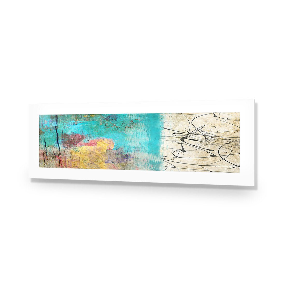 Painted Grunge Splatter (long) - Wall Art Designs - 1537_AL_H WAD_AP - 030 - MAT_90x30_NONE