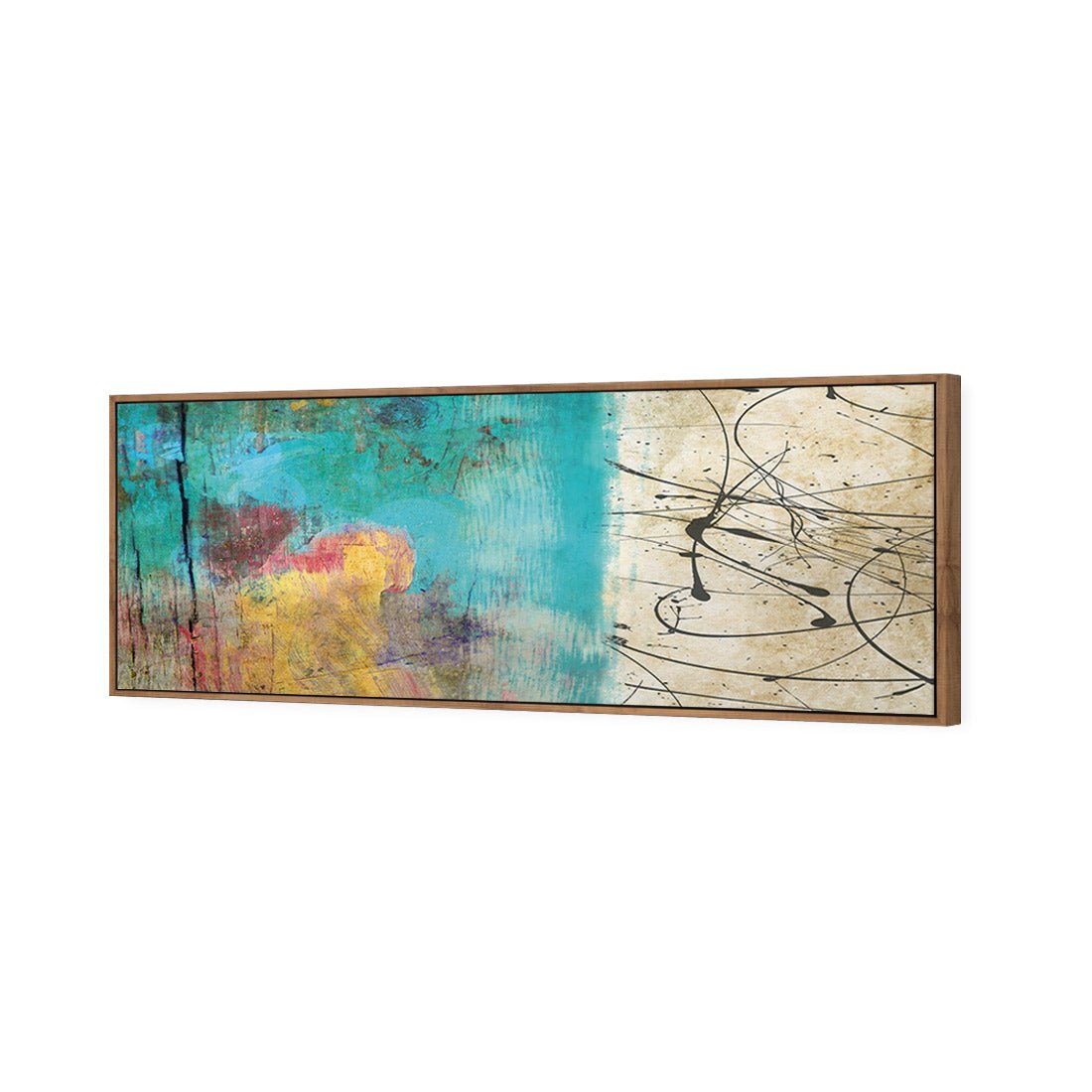 Painted Grunge Splatter (long) - Wall Art Designs - 1537_AL_H WAD_CP - MPY - 260 - M - S - S_60x20_S - 1550 - NAT