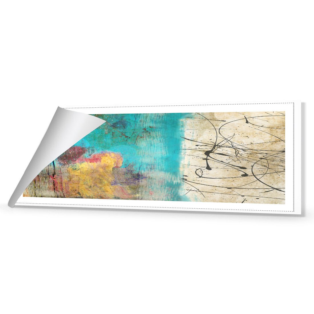 Painted Grunge Splatter (long) - Wall Art Designs - 1537_AL_H WAD_CP - MPY - 260 - M - R_60x20_NONE