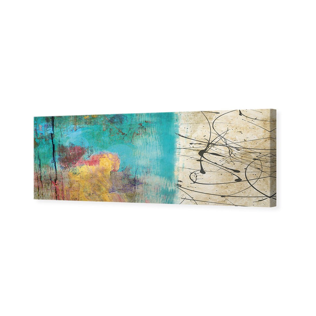 Painted Grunge Splatter (long) - Wall Art Designs - 1537_AL_H WAD_CP - MPY - 260 - M - S - S_60x20_NONE