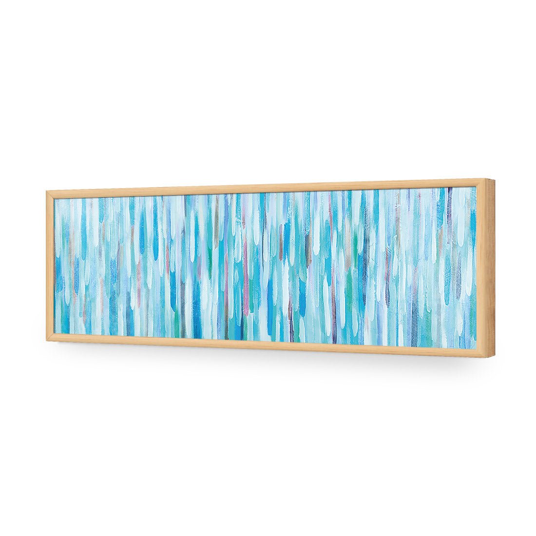 Painted Rain, Teal (Long) - Wall Art Designs - 2758_EL_H WAD_AP - 030 - EDG_90x30_S - 2538 - OAK