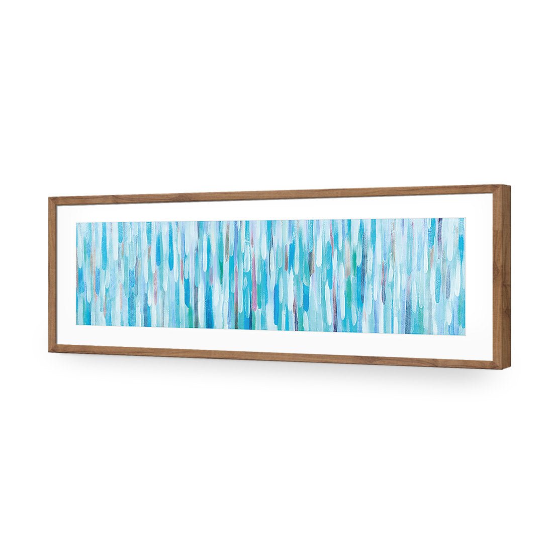 Painted Rain, Teal (Long) - Wall Art Designs - 2758_EL_H WAD_AP - 030 - MAT_90x30_S - 2538 - NAT