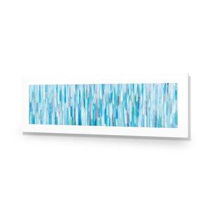 Painted Rain, Teal (Long) - Wall Art Designs - 2758_EL_H WAD_AP - 030 - MAT_90x30_NONE