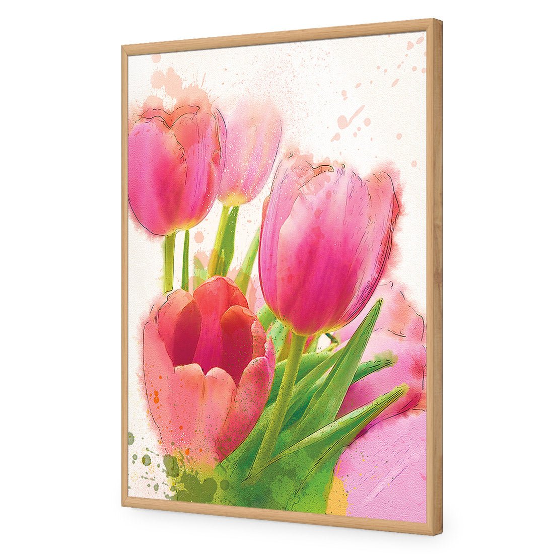 Painted Tulips - Wall Art Designs - 1458_AR_V WAD_AP - 030 - EDG_45x30_S - 2538 - OAK