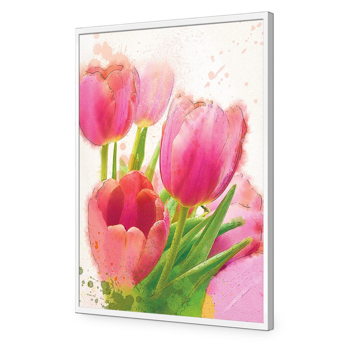 Painted Tulips - Wall Art Designs - 1458_AR_V WAD_AP - 030 - EDG_45x30_S - 2538 - WHT