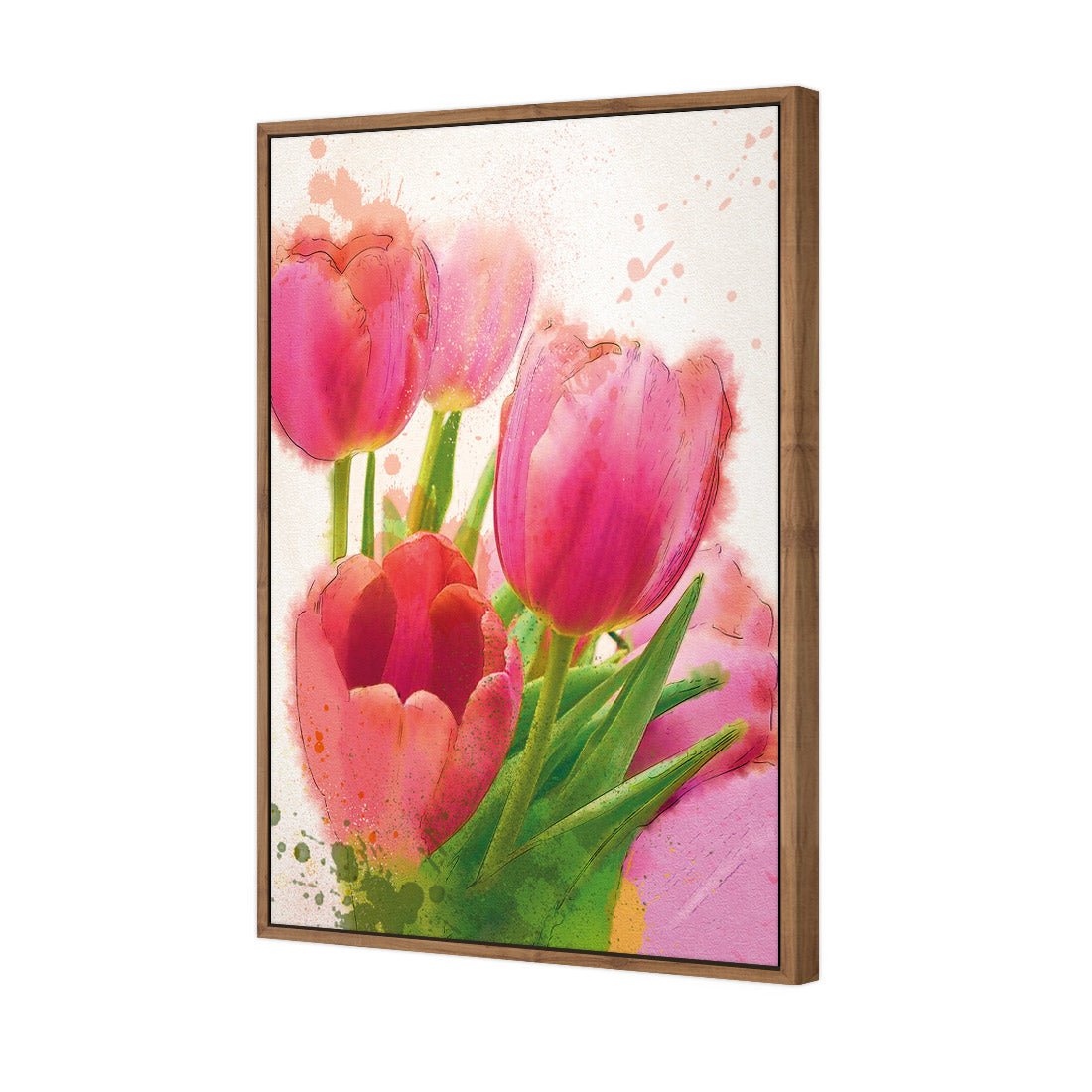 Painted Tulips - Wall Art Designs - 1458_AR_V WAD_CP - MPY - 260 - M - S - S_45x30_S - 1550 - NAT