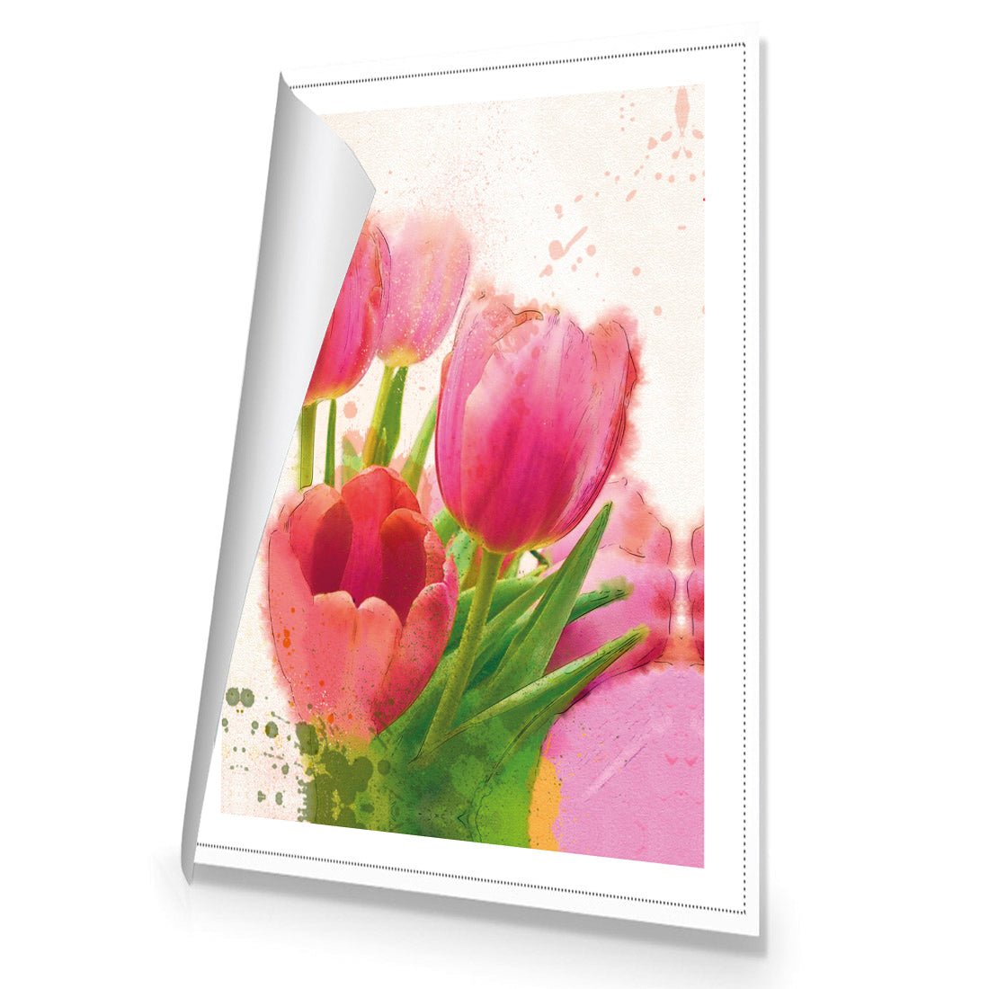 Painted Tulips - Wall Art Designs - 1458_AR_V WAD_CP - MPY - 260 - M - R_45x30_NONE