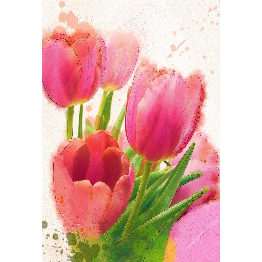 Painted Tulips - Wall Art Designs - 1458_AR_V WAD_CP - MPY - 260 - M - S - S_45x30_NONE