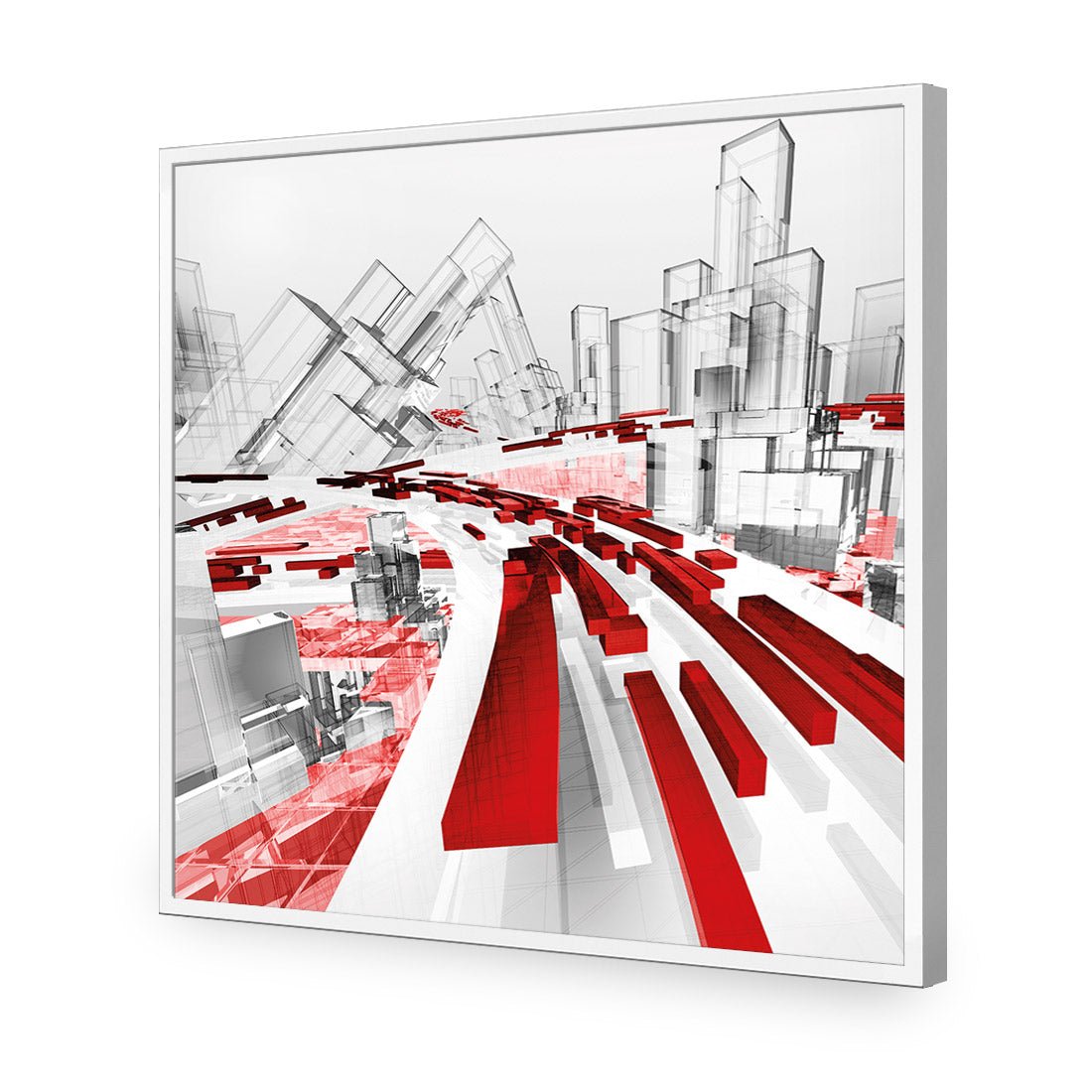 Passing Traffic (square) - Wall Art Designs - 1444_AS_Q WAD_AP - 030 - EDG_37x37_S - 2538 - WHT