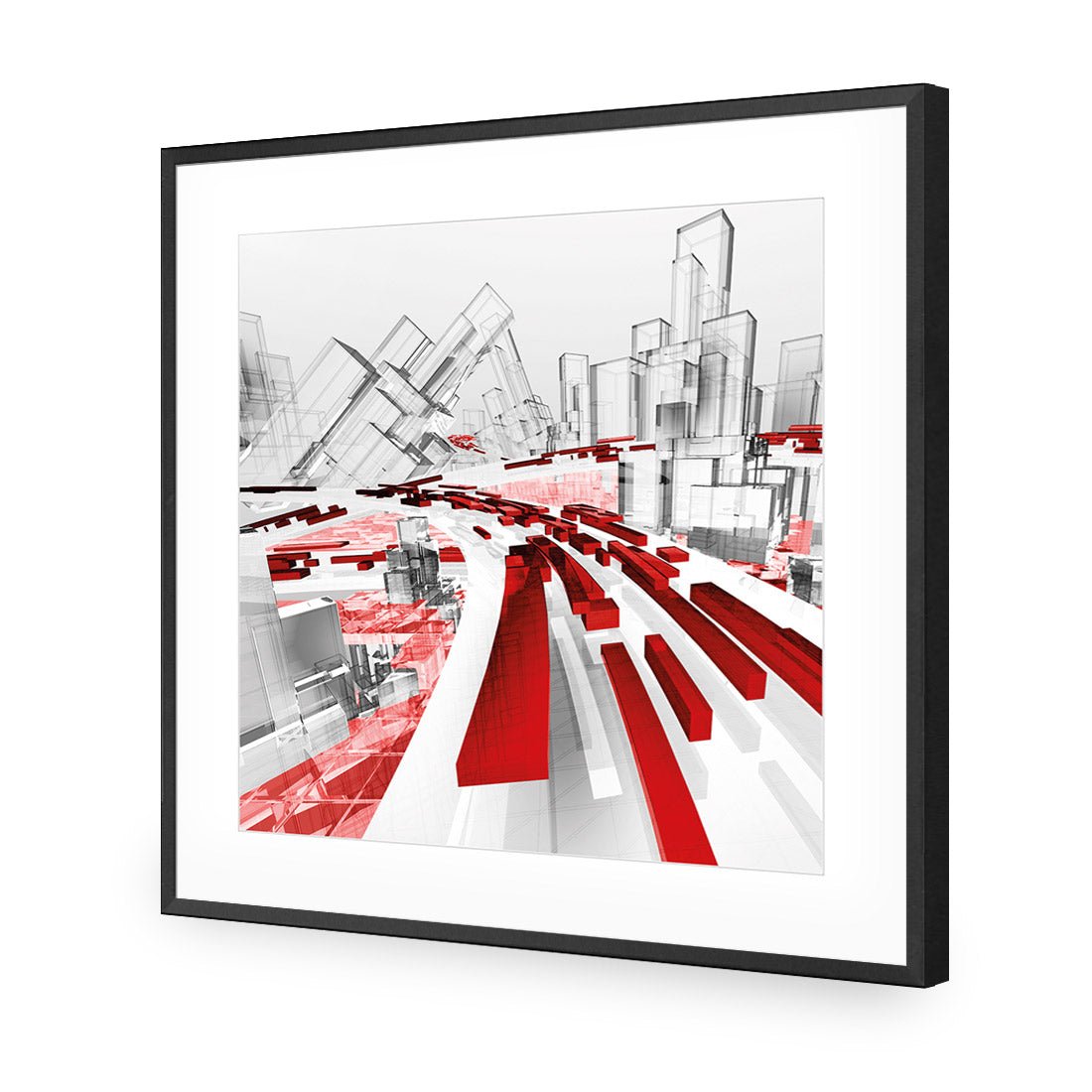 Passing Traffic (square) - Wall Art Designs - 1444_AS_Q WAD_AP - 030 - MAT_37x37_S - 2538 - BLK