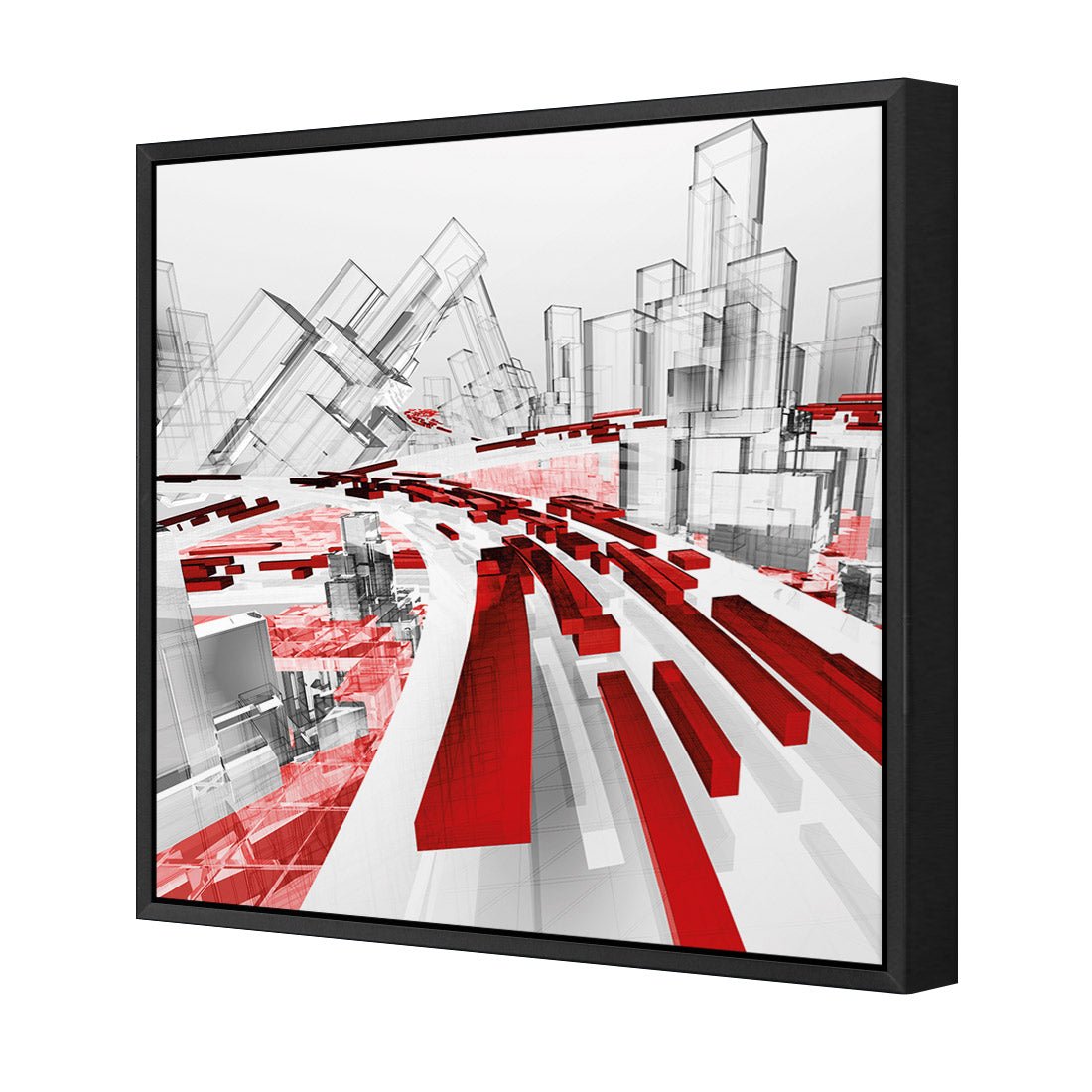 Passing Traffic (square) - Wall Art Designs - 1444_AS_Q WAD_CP - MPY - 260 - M - S - S_37x37_S - 1550 - BLK