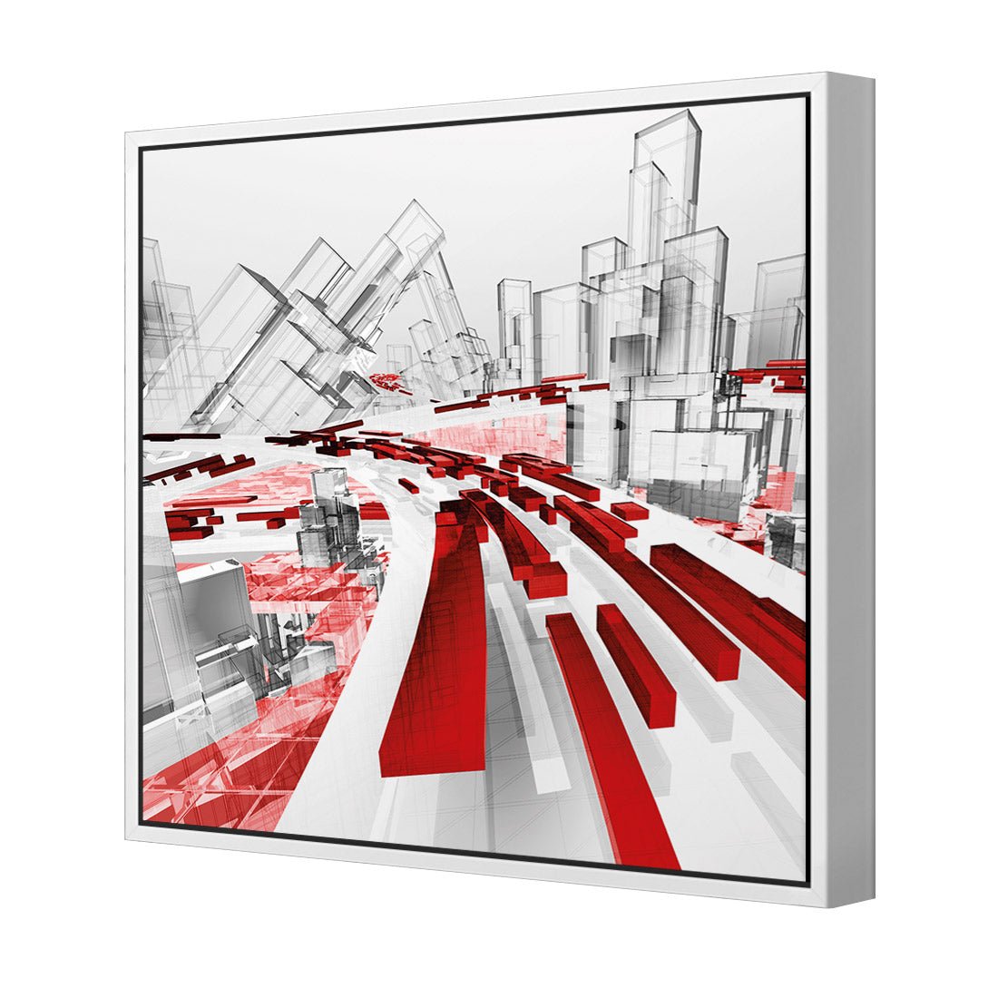 Passing Traffic (square) - Wall Art Designs - 1444_AS_Q WAD_CP - MPY - 260 - M - S - S_37x37_S - 1550 - WHT