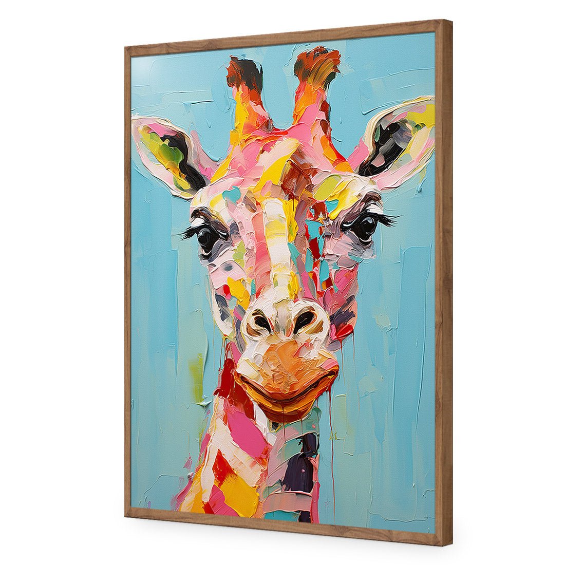 Pastel Painted Giraffe - Wall Art Designs - WH_1289_AR_V WAD_AP - 030 - EDG_45x30_S - 2538 - NAT