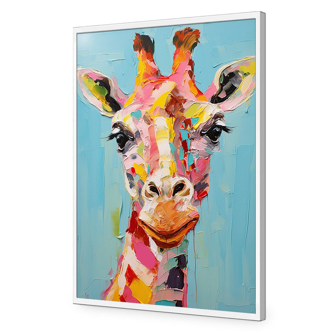 Pastel Painted Giraffe - Wall Art Designs - WH_1289_AR_V WAD_AP - 030 - EDG_45x30_S - 2538 - WHT