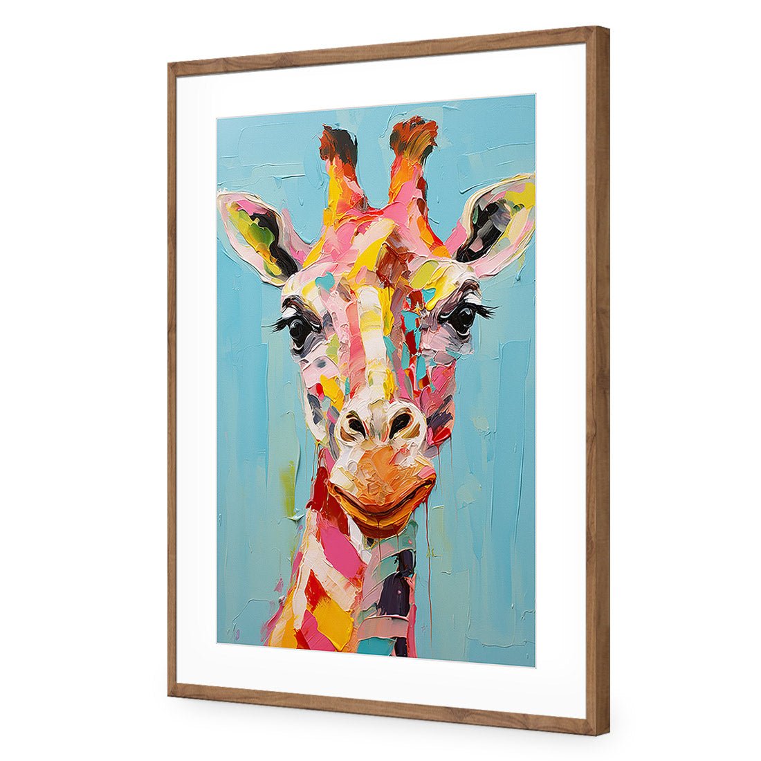 Pastel Painted Giraffe - Wall Art Designs - WH_1289_AR_V WAD_AP - 030 - MAT_45x30_S - 2538 - NAT