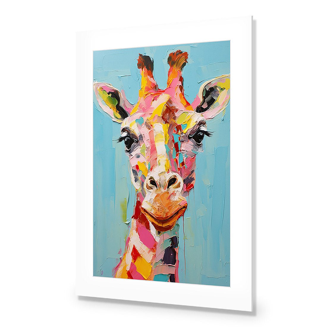 Pastel Painted Giraffe - Wall Art Designs - WH_1289_AR_V WAD_AP - 030 - MAT_45x30_NONE