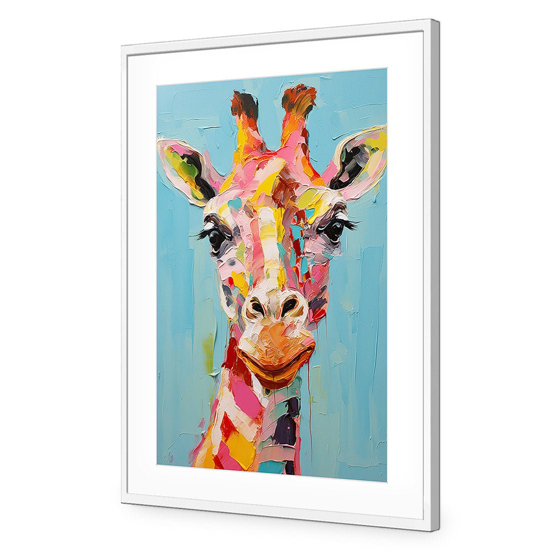 Pastel Painted Giraffe - Wall Art Designs - WH_1289_AR_V WAD_AP - 030 - MAT_45x30_S - 2538 - WHT