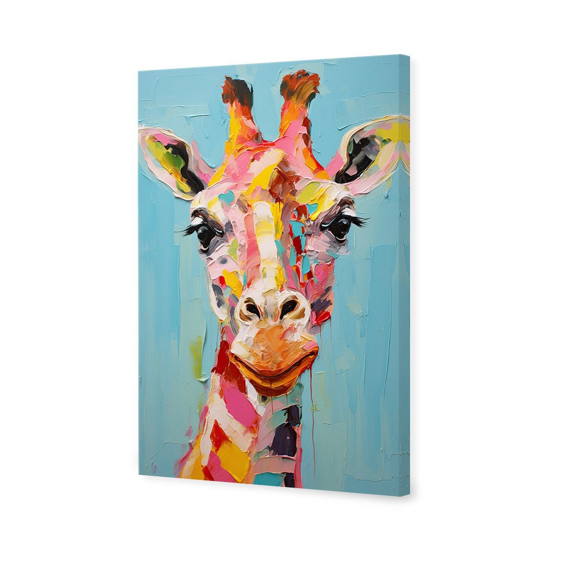 Pastel Painted Giraffe - Wall Art Designs - WH_1289_AR_V WAD_CP - MPY - 260 - M - S - S_45x30_NONE