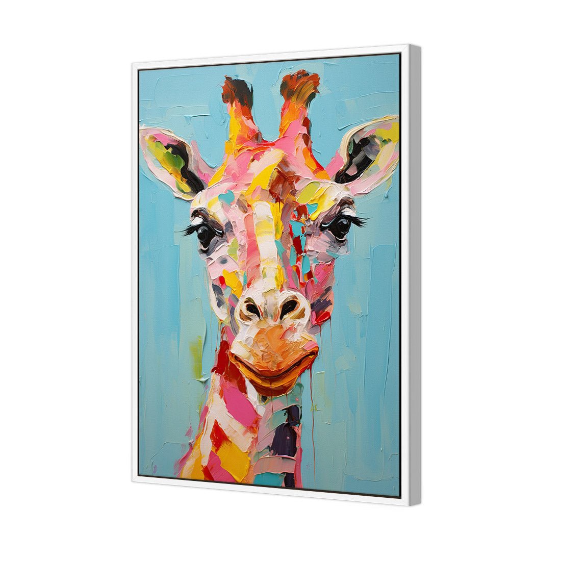 Pastel Painted Giraffe - Wall Art Designs - WH_1289_AR_V WAD_CP - MPY - 260 - M - S - S_45x30_S - 1550 - WHT