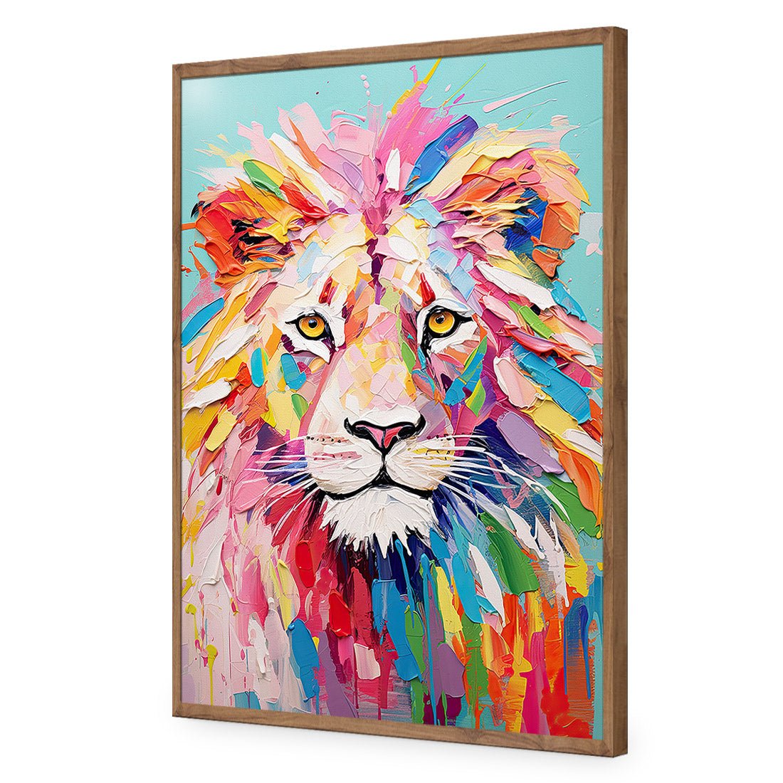 Pastel Painted Lion - Wall Art Designs - WH_1264_AR_V WAD_AP - 030 - EDG_45x30_S - 2538 - NAT