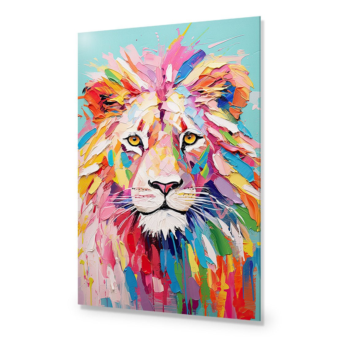 Pastel Painted Lion - Wall Art Designs - WH_1264_AR_V WAD_AP - 030 - EDG_45x30_NONE