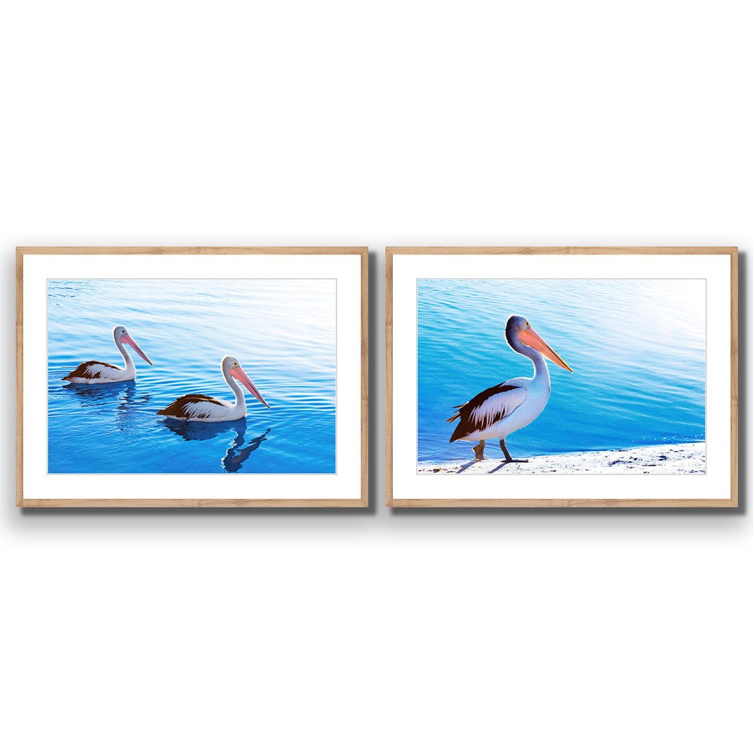 Pelican Perfect Pair - Wall Art Designs - SET2_5023_AR_H WAD_AP - 030 - MAT_45x30_S - 2538 - OAK