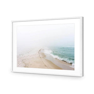 Pensacola Shore | Classic Acrylic | Flat Frame With Border | White