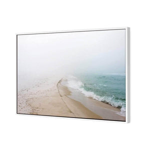 Pensacola Shore | Classic Canvas | Floating Frame | White