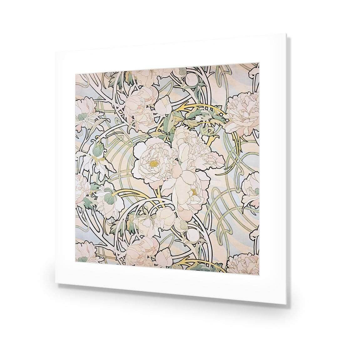 Peonies by Alphonse Mucha - Wall Art Designs - 4098_AS_Q WAD_AP - 030 - MAT_37x37_NONE