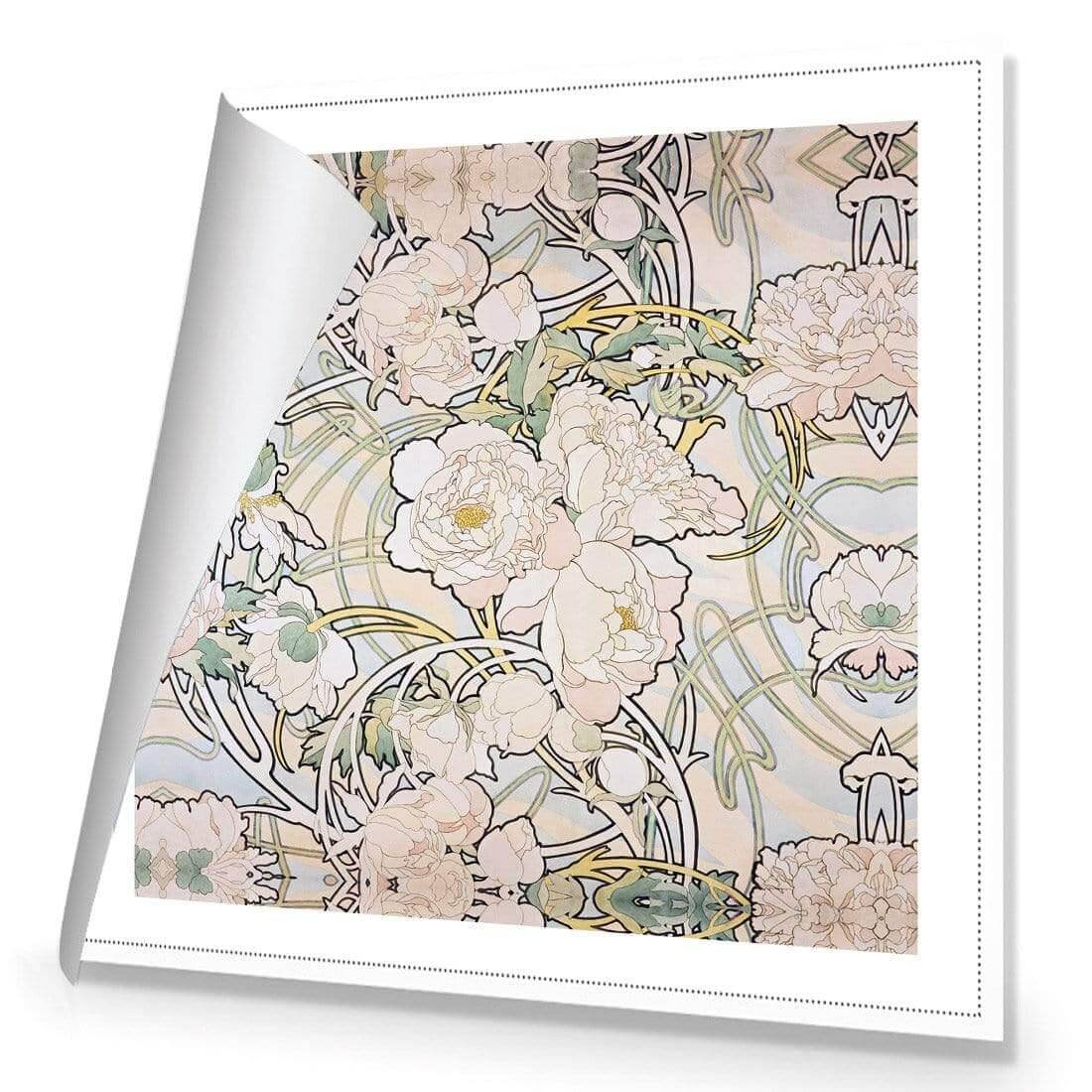 Peonies by Alphonse Mucha - Wall Art Designs - 4098_AS_Q WAD_CP - MPY - 260 - M - R_37x37_NONE