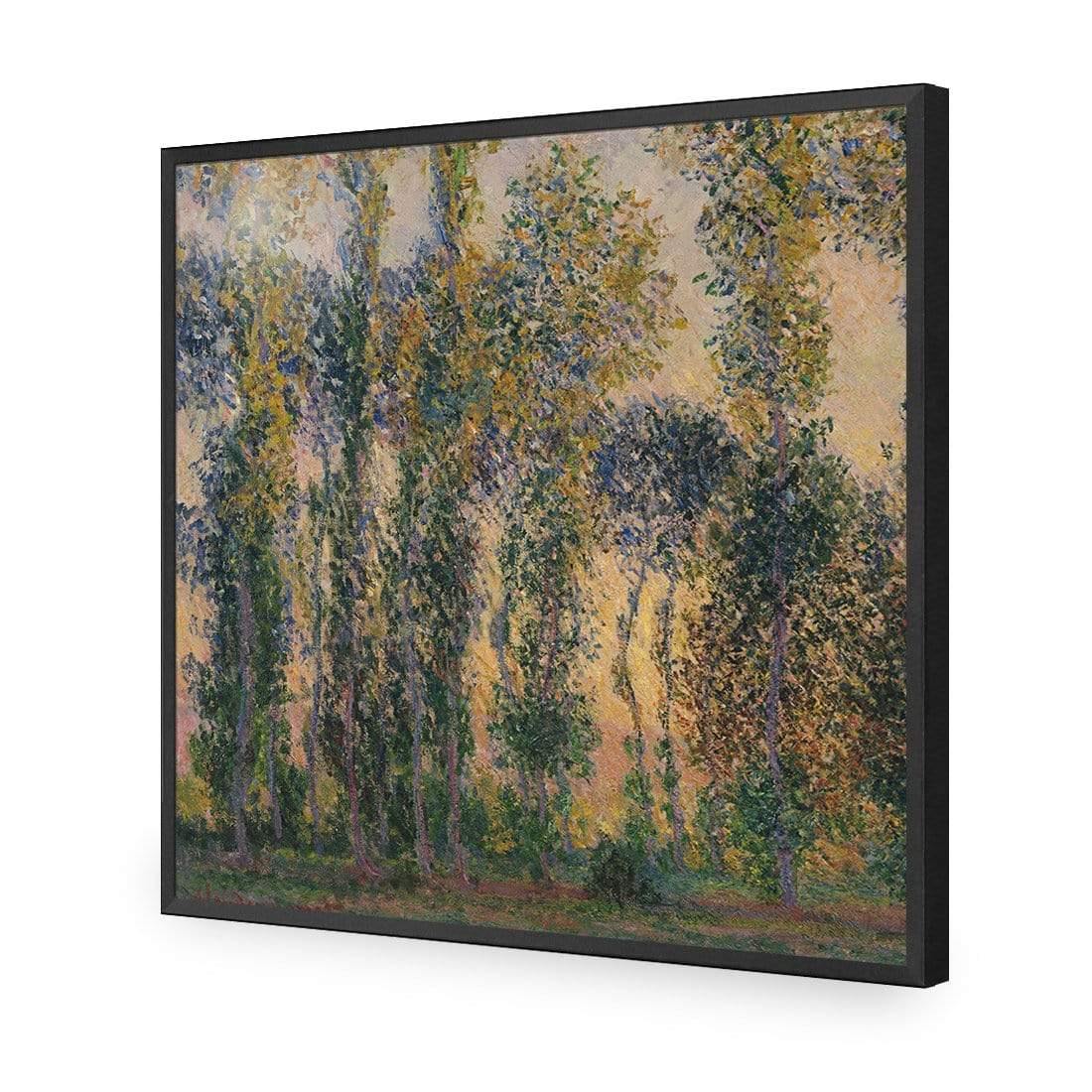 Poplars At Giverny Sunrise by Monet - Wall Art Designs - 3813_AS_Q WAD_AP - 030 - EDG_37x37_S - 2538 - BLK