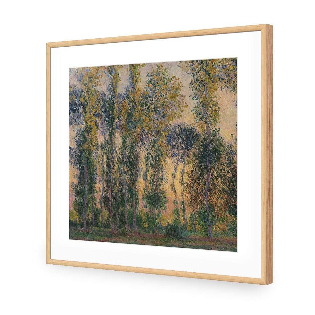 Poplars At Giverny Sunrise by Monet - Wall Art Designs - 3813_AS_Q WAD_AP - 030 - MAT_37x37_S - 2538 - OAK