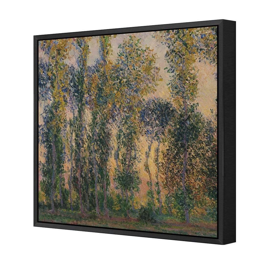 Poplars At Giverny Sunrise by Monet - Wall Art Designs - 3813_AS_Q WAD_CP - MPY - 260 - M - S - S_37x37_S - 1550 - BLK