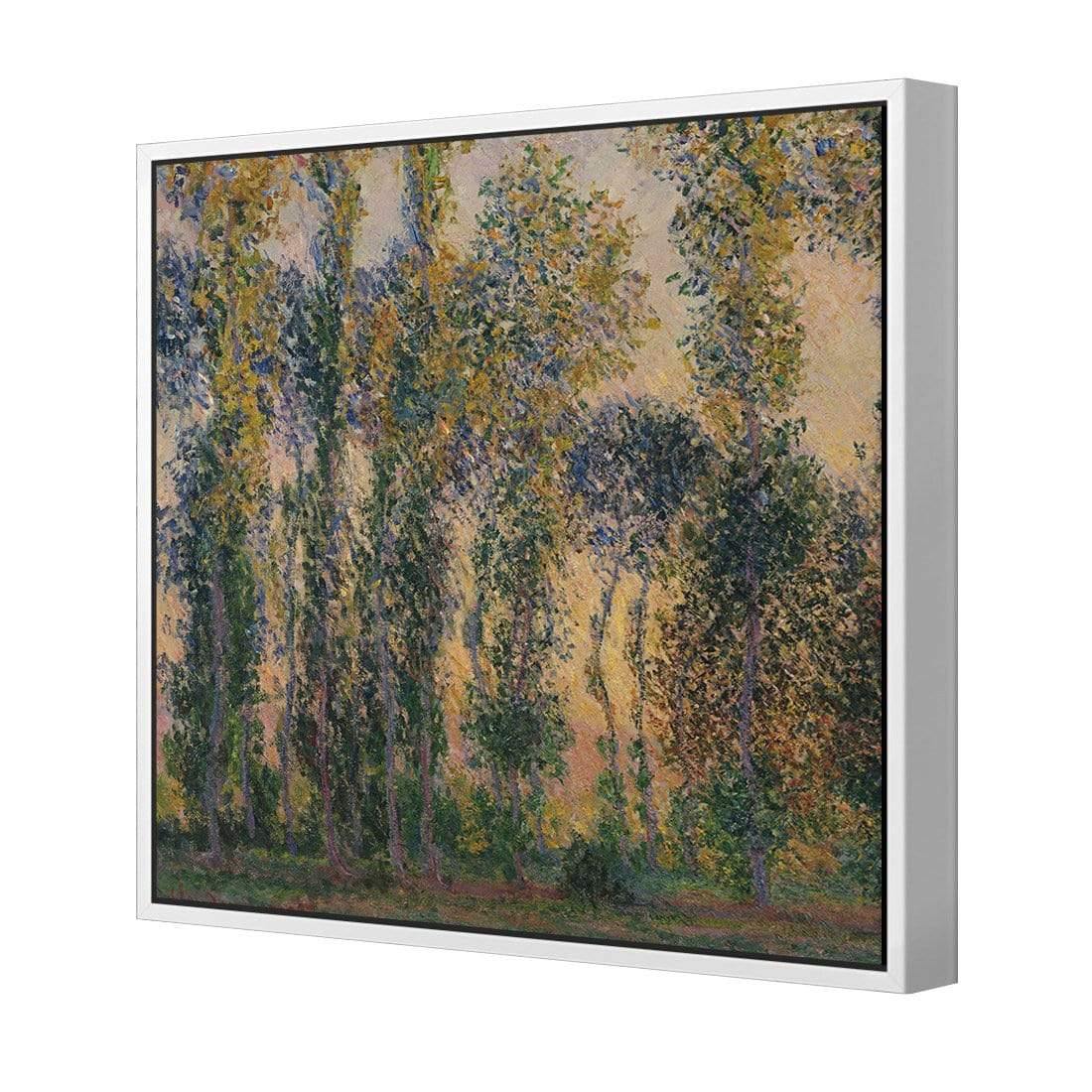 Poplars At Giverny Sunrise by Monet - Wall Art Designs - 3813_AS_Q WAD_CP - MPY - 260 - M - S - S_37x37_S - 1550 - WHT