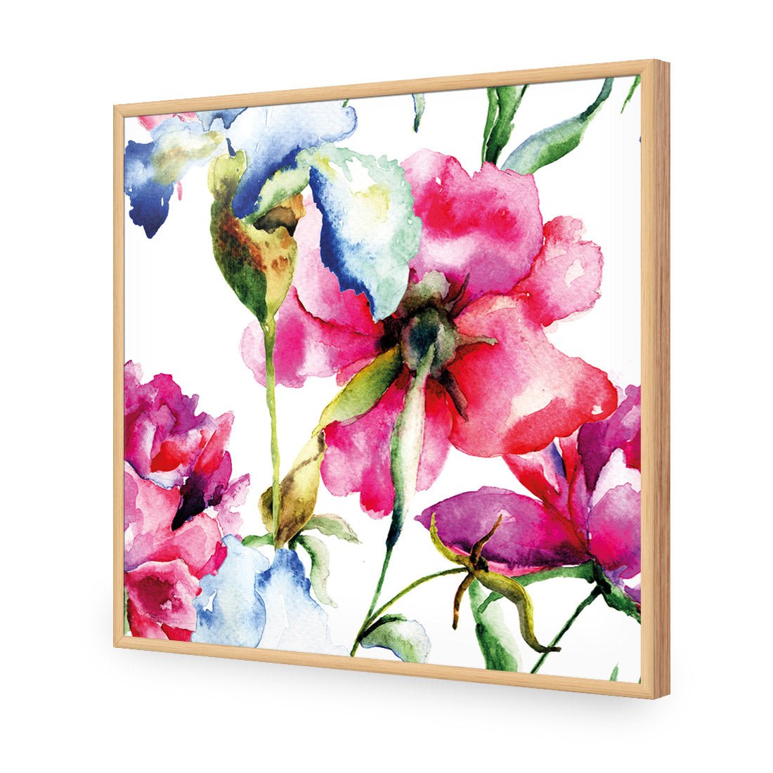 Poppies and Irises (square) - Wall Art Designs - 2197_AS_Q WAD_AP - 030 - EDG_37x37_S - 2538 - OAK