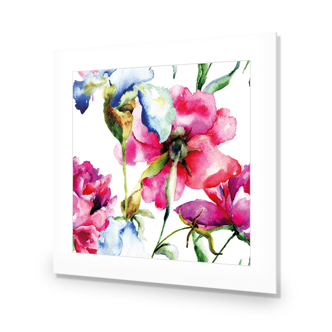 Poppies and Irises (square) - Wall Art Designs - 2197_AS_Q WAD_AP - 030 - MAT_37x37_NONE