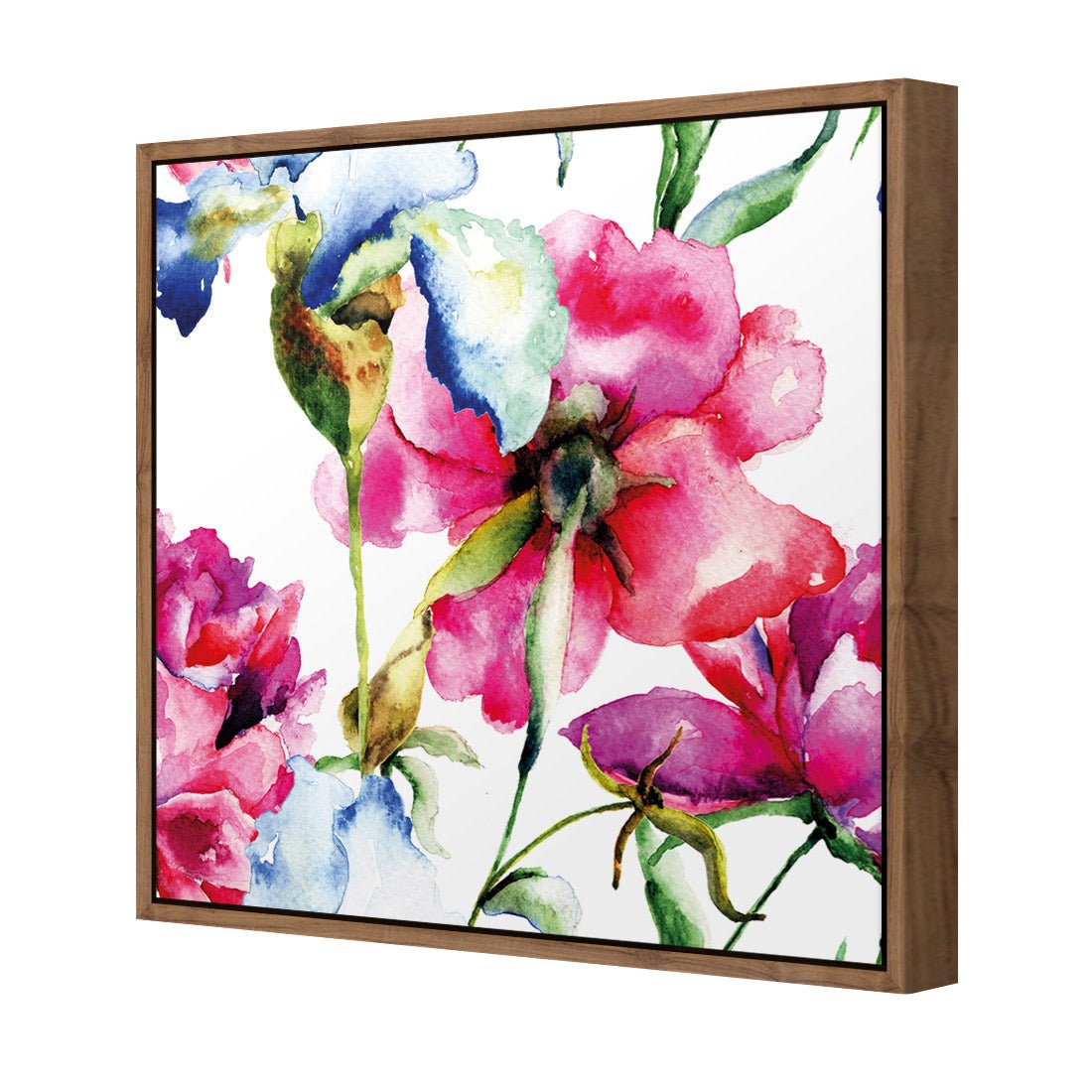 Poppies and Irises (square) - Wall Art Designs - 2197_AS_Q WAD_CP - MPY - 260 - M - S - S_37x37_S - 1550 - NAT