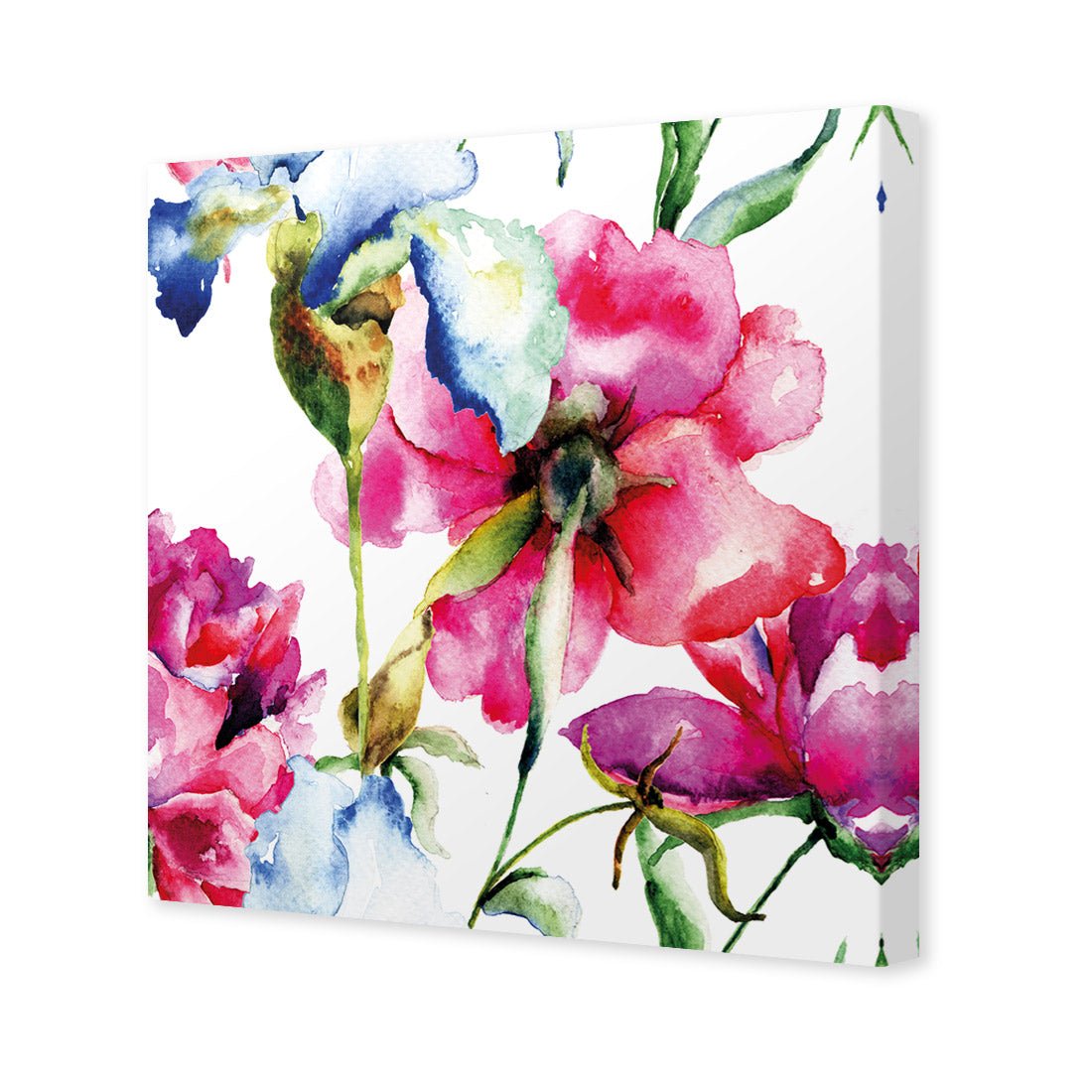 Poppies and Irises (square) - Wall Art Designs - 2197_AS_Q WAD_CP - MPY - 260 - M - S - S_37x37_NONE