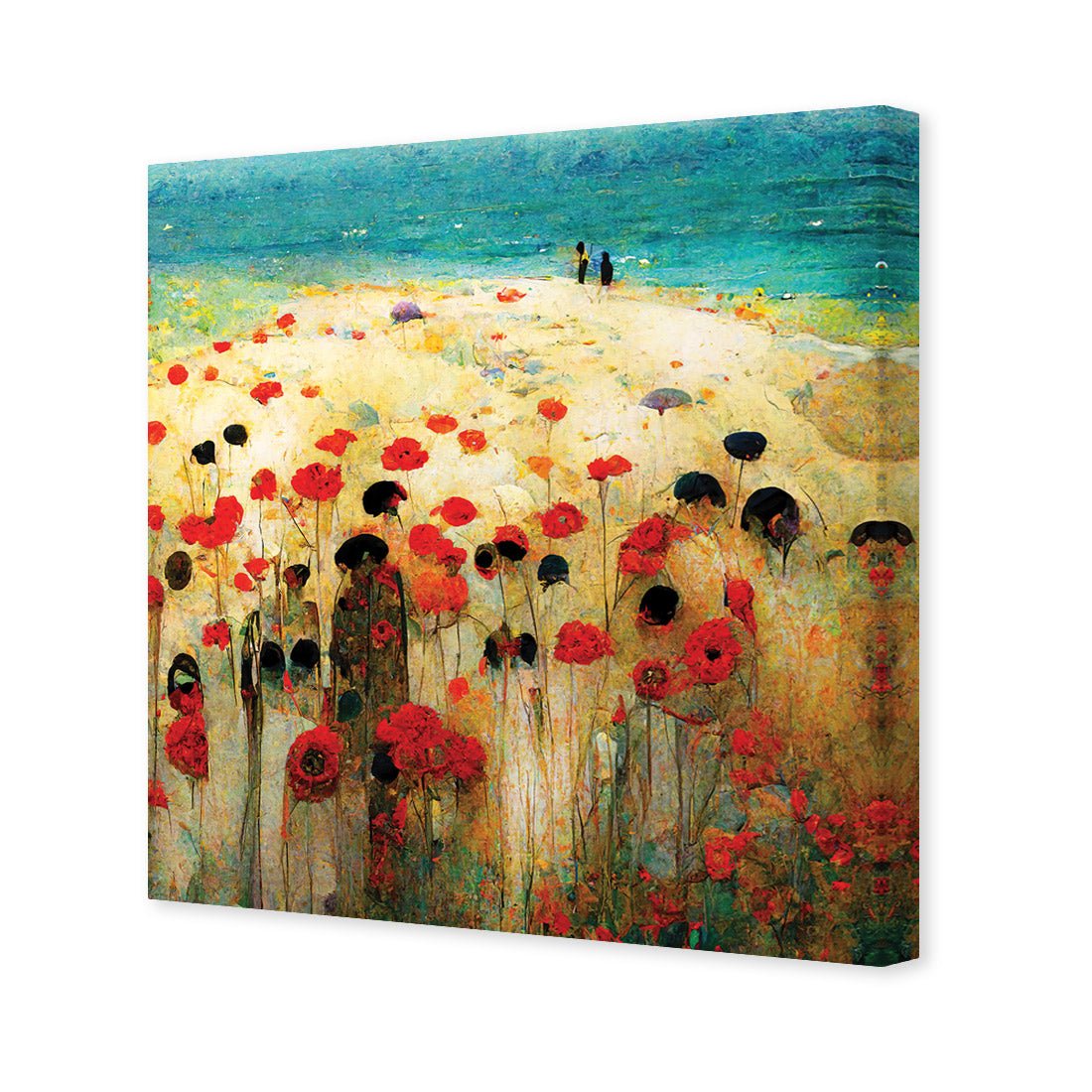 Poppies on the Beach - Wall Art Designs - WB_100002_AS_Q WAD_CP - MPY - 260 - M - S - S_37x37_NONE