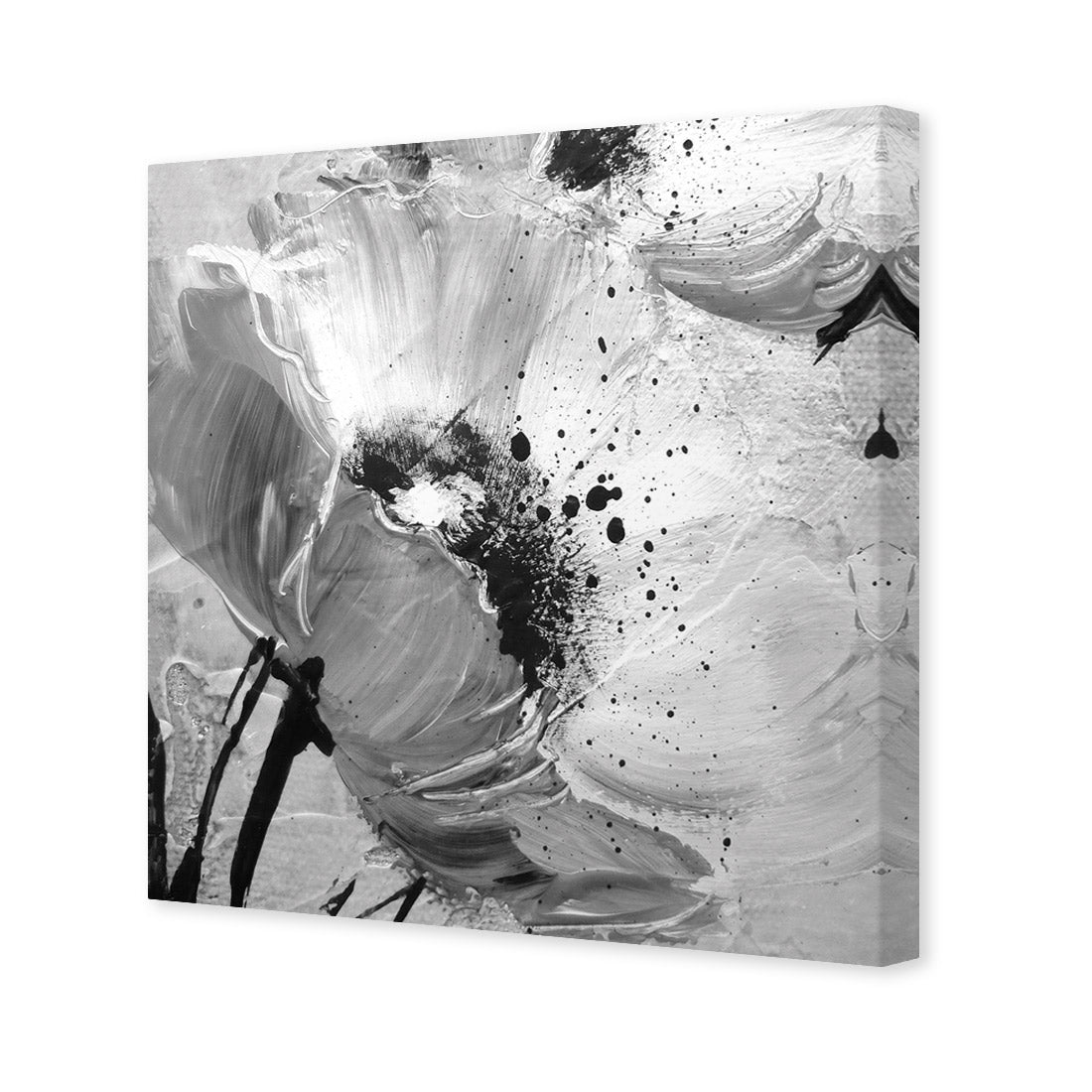 Poppy Art, Black and White (Square) - Wall Art Designs - 1227_BS_Q WAD_CP - MPY - 260 - M - S - S_37x37_NONE