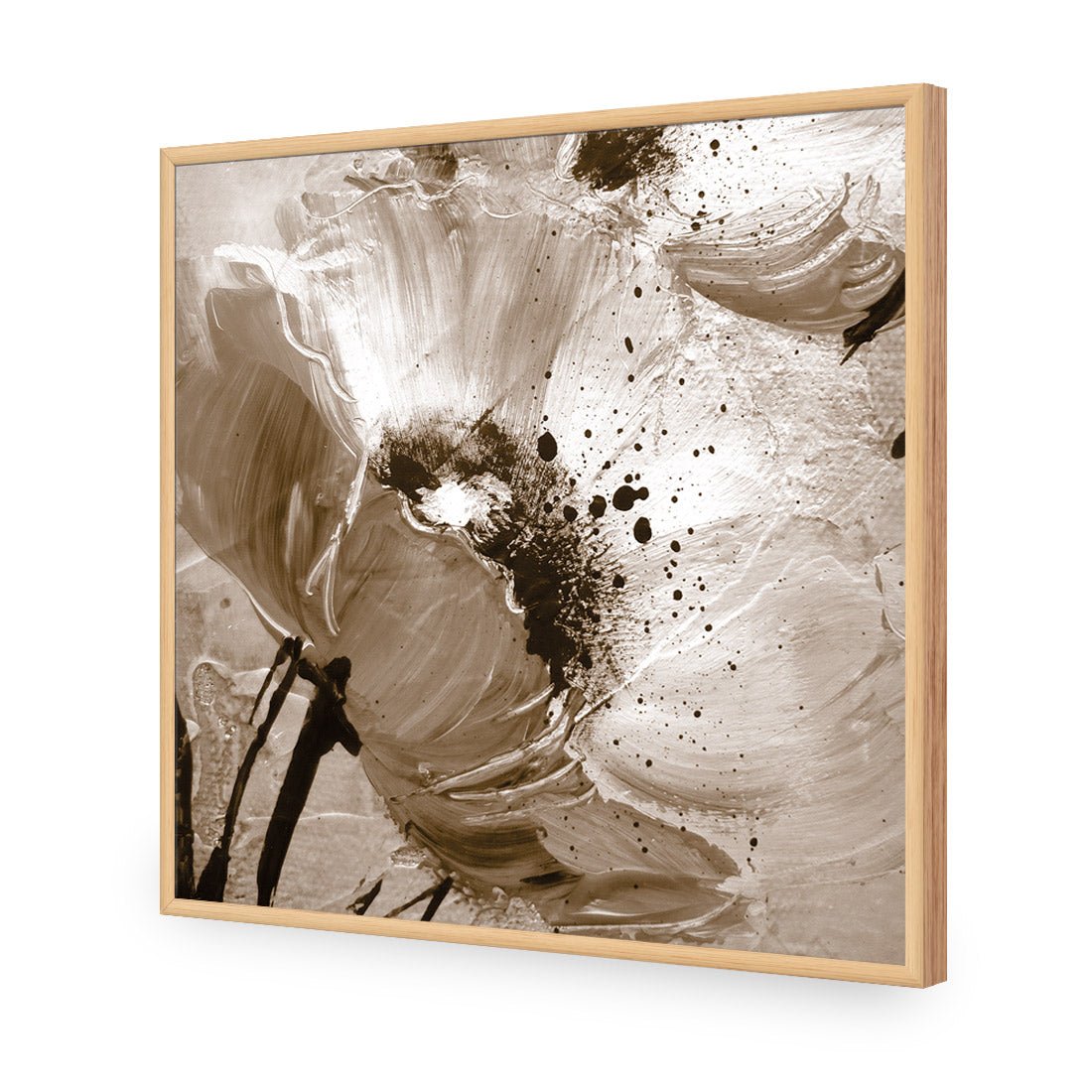 Poppy Art, Sepia (Square) - Wall Art Designs - 1227_CS_Q WAD_AP - 030 - EDG_37x37_S - 2538 - OAK