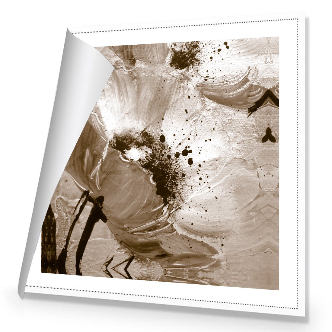 Poppy Art, Sepia (Square) - Wall Art Designs - 1227_CS_Q WAD_CP - MPY - 260 - M - R_37x37_NONE