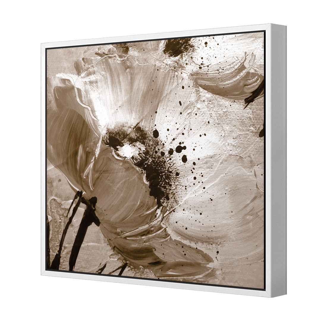 Poppy Art, Sepia (Square) - Wall Art Designs - 1227_CS_Q WAD_CP - MPY - 260 - M - S - S_37x37_S - 1550 - WHT